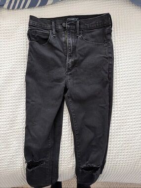 Abercrombie & Fitch Black Ultra High Rise Super Skinny Jeans